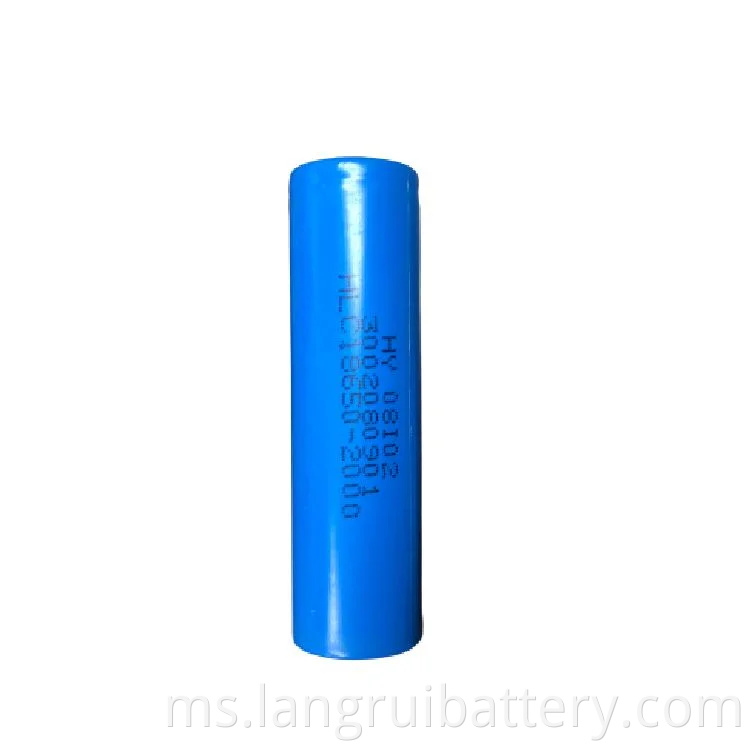 Boleh dicas semula 18650 lithium 3.7v 1800mAh Li-ion bateri untuk penyimpanan tenaga